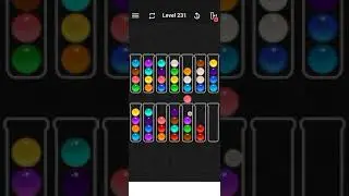 ball sort color puzzle game level 231 | ball sort puzzle level 231