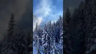 зимняя сказка #mountains #reels #shorts #snow #архыз #горы #домбай #зима #краснаяполяна #любовь