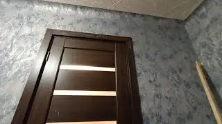 ч 2. Ремонт Аквариумной Комнаты/Покатый потолок/Поменял Обои в захлёст возле стойки