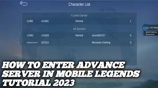 HOW TO ENTER ADVANCE SERVER IN MOBILE LEGENDS TUTORIAL 2023✓
