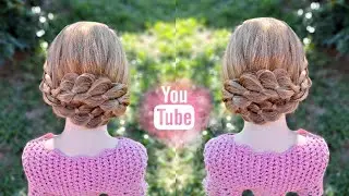 Hermoso recogido con trenzas de 4 cabos 😍