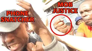 I CHASED A THIEF, CAUGHT HIM, and THIS HAPPENED / phone snatcher