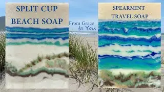 Spearmint Beach Split Cup Pour Travel Soap Making
