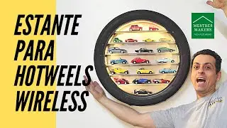 Estante EXPOSITORA para CARRINHOS MINIATURA iluminada com LED sem fio | PNEU DE MOTO