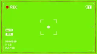 Camara record frame green screen