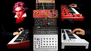 Beethoven: Pathétique (Sonata No.8 C minor, Op.13) on Behringer Neutron, Pro-1, Crave, Model D, MS-1