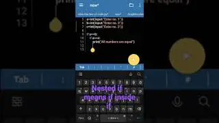 Nested if | if inside if statement | How to use nested if statement in python