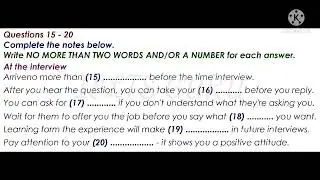 IELTS LISTENING test with answers