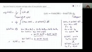 Tips and Tricks to calculate average value of any periodic signal