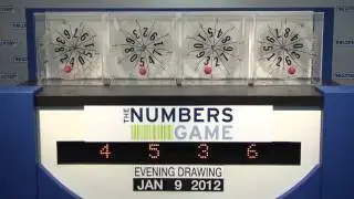 Evening Numbers Game Drawing: Monday, January 9, 2012
