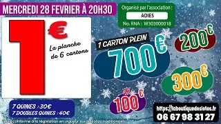 LOTO MAYA en LIVE du  Mercredi 28 Février 2024