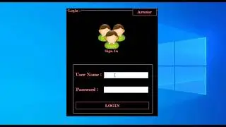 #Login Form Using Only C