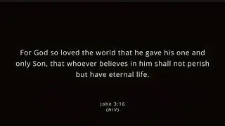 John 3:16 | NIV | Bible Verse