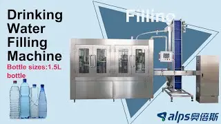 Video 2000bph 1.5L filling &labeling machine