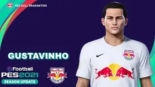 GUSTAVINHO PES 2021 (RED BULL BRAGANTINO) EFOOTBALL COMO FAZER