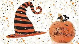 Как сделать шляпу на хэллоуин. How to make a witch's hat