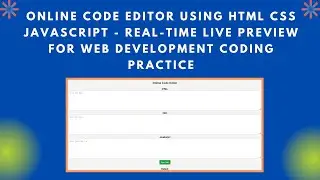 Online Code Editor with HTML, CSS, and JavaScript | Build & Run Code Instantly 💻✨