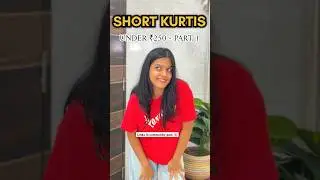 Short Kurtis under ₹250 | Affordable & Modest#fashion#everydaywear #cottonkurti #shortkurti#chiclook