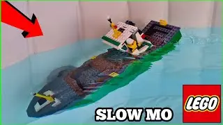 LEGO CARGO SHIP SINKING SLOW MOTION !