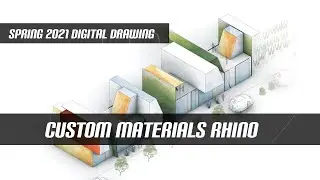 How to add Custom Materials in Rhino! Materials and Texture Mapping