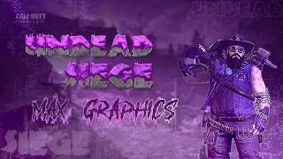 COD mobile zombies |Undead Siege Hard Gameplay | Max Graphics Settings