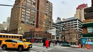 New York City Live Monday Afternoon walk ( 12 February 2024 )