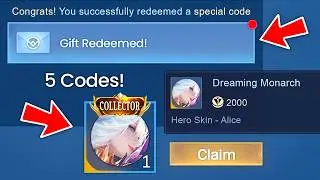 GET FREE Alice Collector Skin in MLBB (REDEEM CODE)