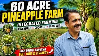 Pineapple Farming | Kakunje Greens Farms | Integrated Pineapple, Coconut and Jackfruit Farming