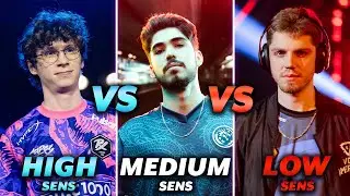 VALORANT - High vs Medium vs Low Sensitivity