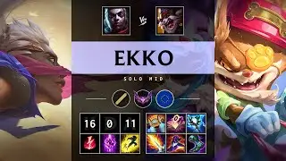 Ekko Mid vs Kled: Perfect KDA, Legendary - EUW Master Patch 14.19