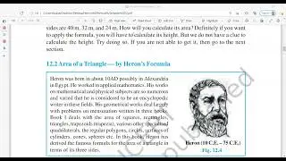Class 9 Heron's formula
