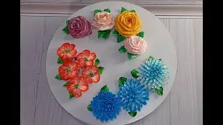 HOW TO OBTAIN VARIOUS SHADES OF FLOWERS FROM BZK. ROSES, CHRYSANTHEMUMS, AND LEAVES. SIMPLE METHO...