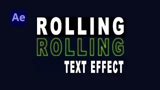 Rolling Text Effect in After Effects  -  Motion Design Tutorial