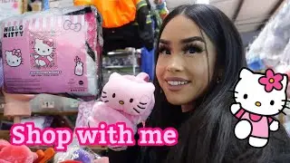 SHOP WITH ME VLOG • TJMAXX • Marshall’s • Target • Flea Market • Hello Kitty + MINI HAUL