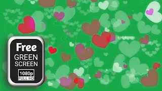 Heart falling green screen video effects | green screen heart beating | heart green screen status