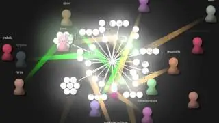Visualisation of SoundCloud activity (30 second snapshot)