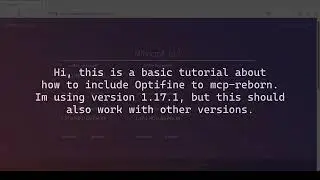 How to include optifine to mcp-reborn