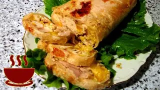 Рулет из КУРИЦЫ в духовке с апельсином на ПРАЗДНИЧНЫЙ СТОЛ. Как просто разделать курицу для рулета