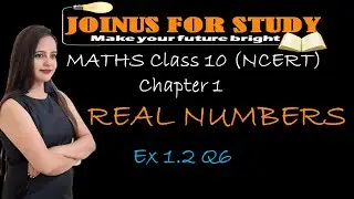 Maths Class 10  Ex 1.2 Q6 Chapter 1 (Real Numbers) NCERT CBSE