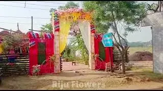 Mandir me Flowers Decoration|| Flowers Decoration Gate Ideas| Riju Flowers Decoration||Decoration