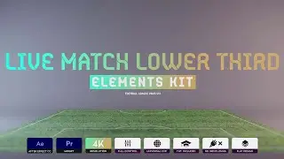 Live MatchLower third | MOGRT For Premiere Pro Files Included