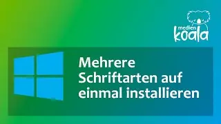 [Windows 10] Mehrere Schriftarten auf einmal installieren