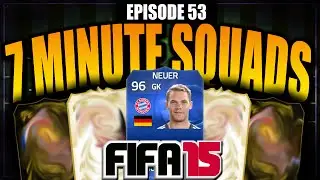 96 RATED TOTY NEUER 7 MINUTE SQUAD BUILDER! FIFA 15 ULTIMATE TEAM