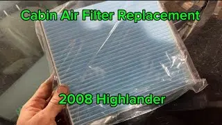Cabin Air Filter replacement. 08 Highlander