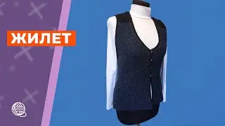 Жилет спицами 🧶 Вязание