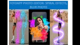 FotoApp Photo Editor: Spiral Effects, Blur Photo