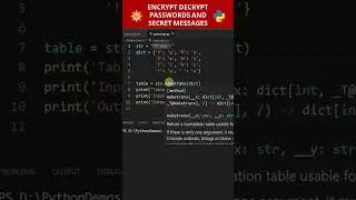 Coolest Python Feature | Encrypt and Decrypt Password, Message or Text | Create Your Own Algorithm