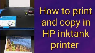 How to print and copy in hp ink tank 319 printer | how to print from laptop to printer