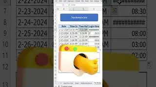 Day 25 Login Time Calculation in Excel #excel #exceltricks #exceltutorial #exceltips #time