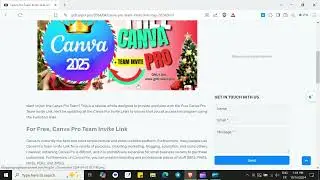Canva Pro Team Invite Link Free for Subscribers Until November 2024!